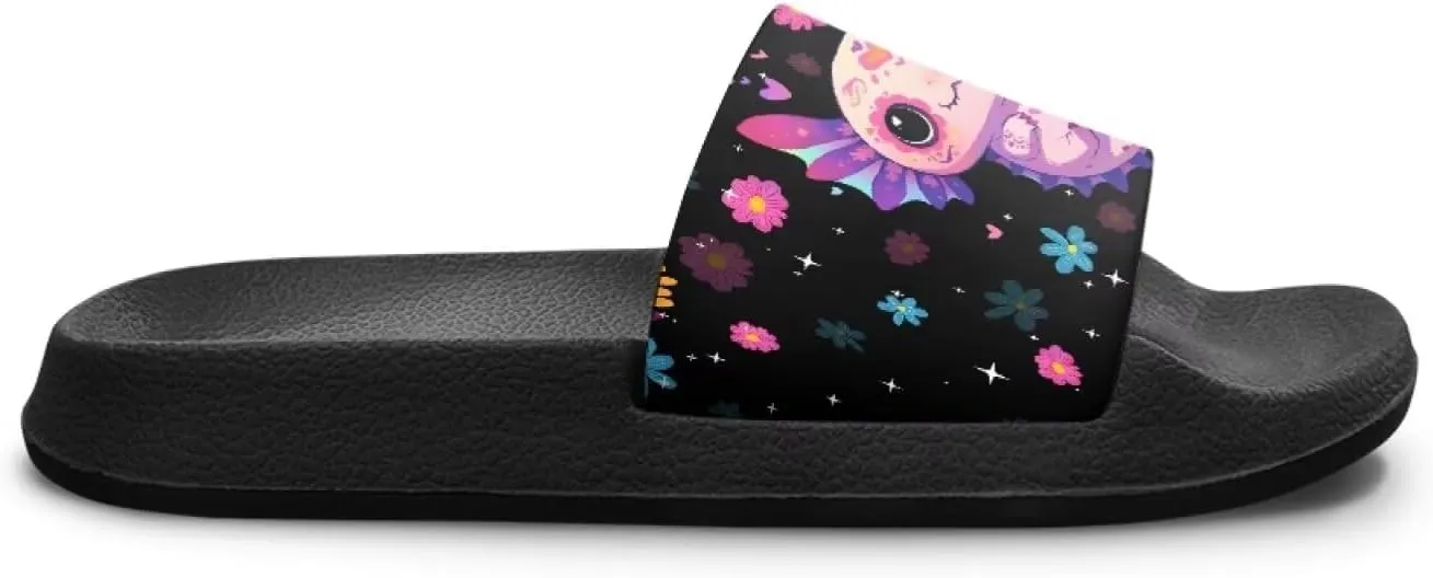 Girls Slip-On Sandals Funny Slide Sandals for Kids Lightweight Design