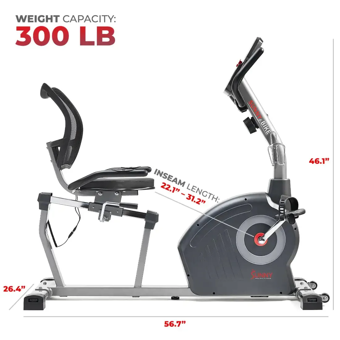GP Pro Sun Elite Interactive Series Exercise Recumbent Bike - Lifetime warranty*
