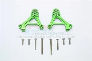 GPM For Traxxas TRX-4 Trail Defender Crawler Upgrade Parts Aluminum Adjustable Rear Damper Mount - 1Pr Set Green