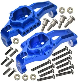 GPM For Traxxas TRX-4 Trail Defender Crawler/TRX-6 Merc-Benz G63 Upgrade Parts Aluminum Adjustable Front C Hub - 1Pr Set Blue