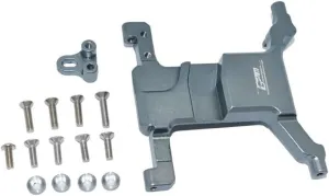 GPM Racing Aluminum Servo Mount Grey : Axial 1:10 SCX10 III/Gladiator