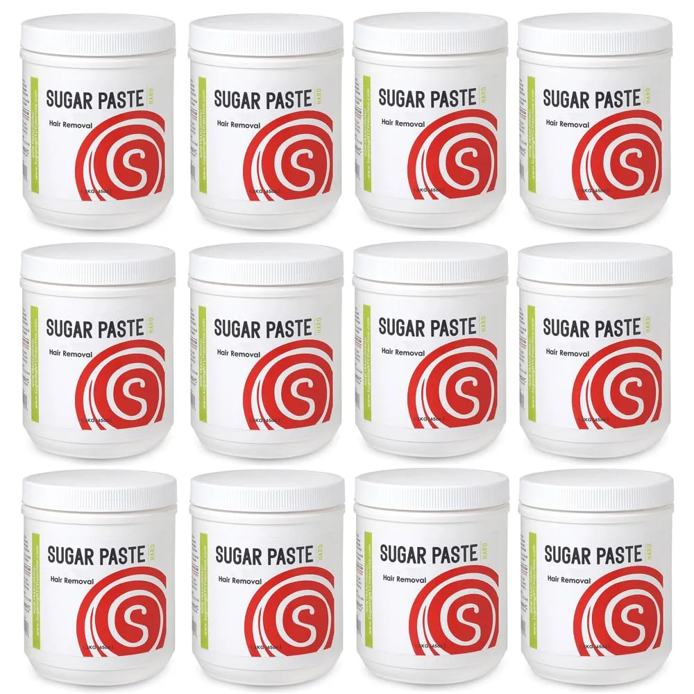 [HARD] Sugaring NYC Wholesale Sugaring Paste Package of 12 Hard, 45oz Jars