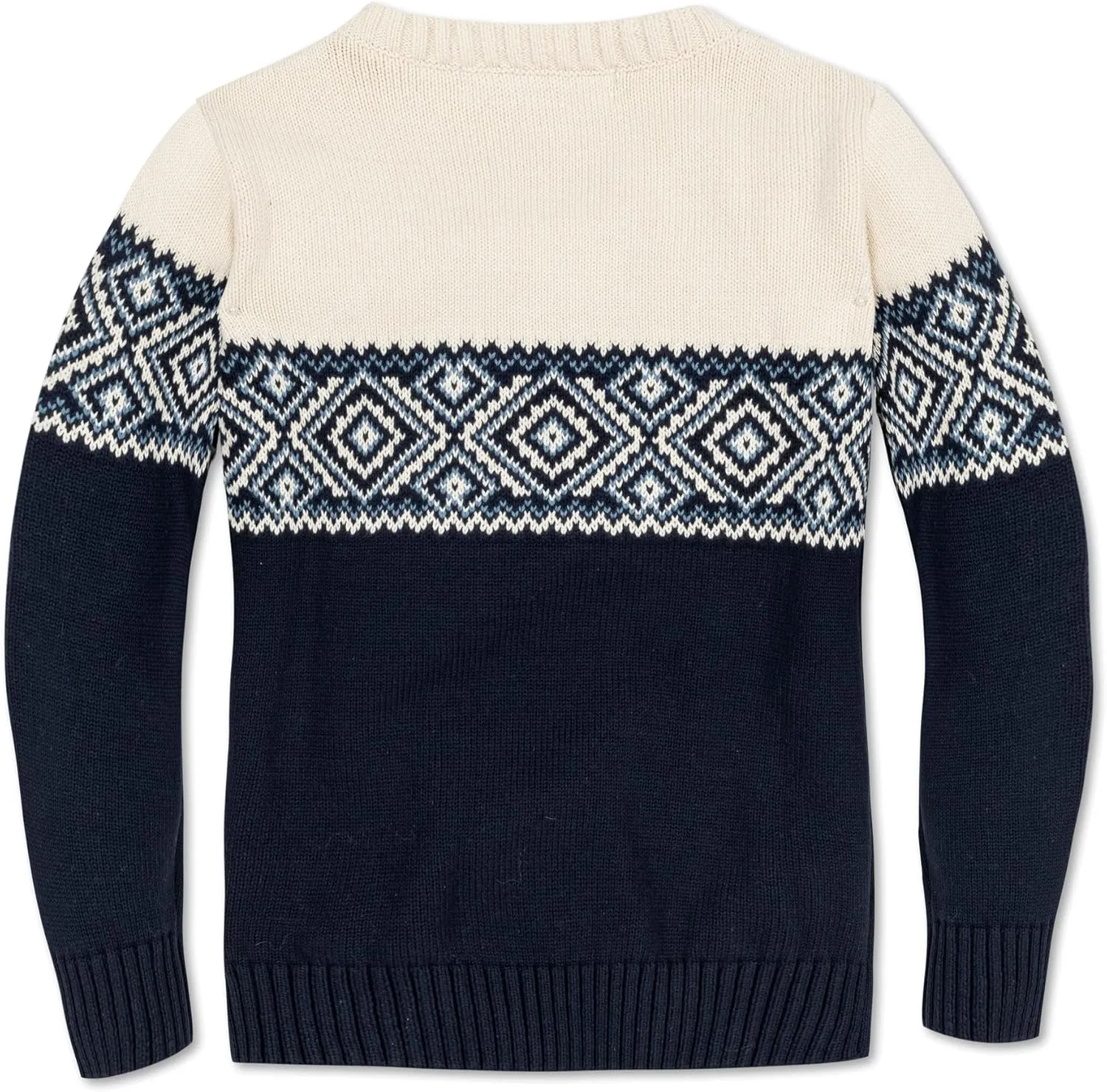 Hope & Henry Boys' Long Sleeve Crew Neck Pullover Sweater
