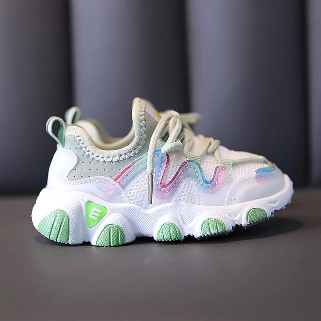 Infant Girl Tennis Shoes Shoes Girls Breathable Baby Soft Mesh Lace Up Toddler Kids Infant Baby Shoes Infant Clothes Girls 6-12 Months