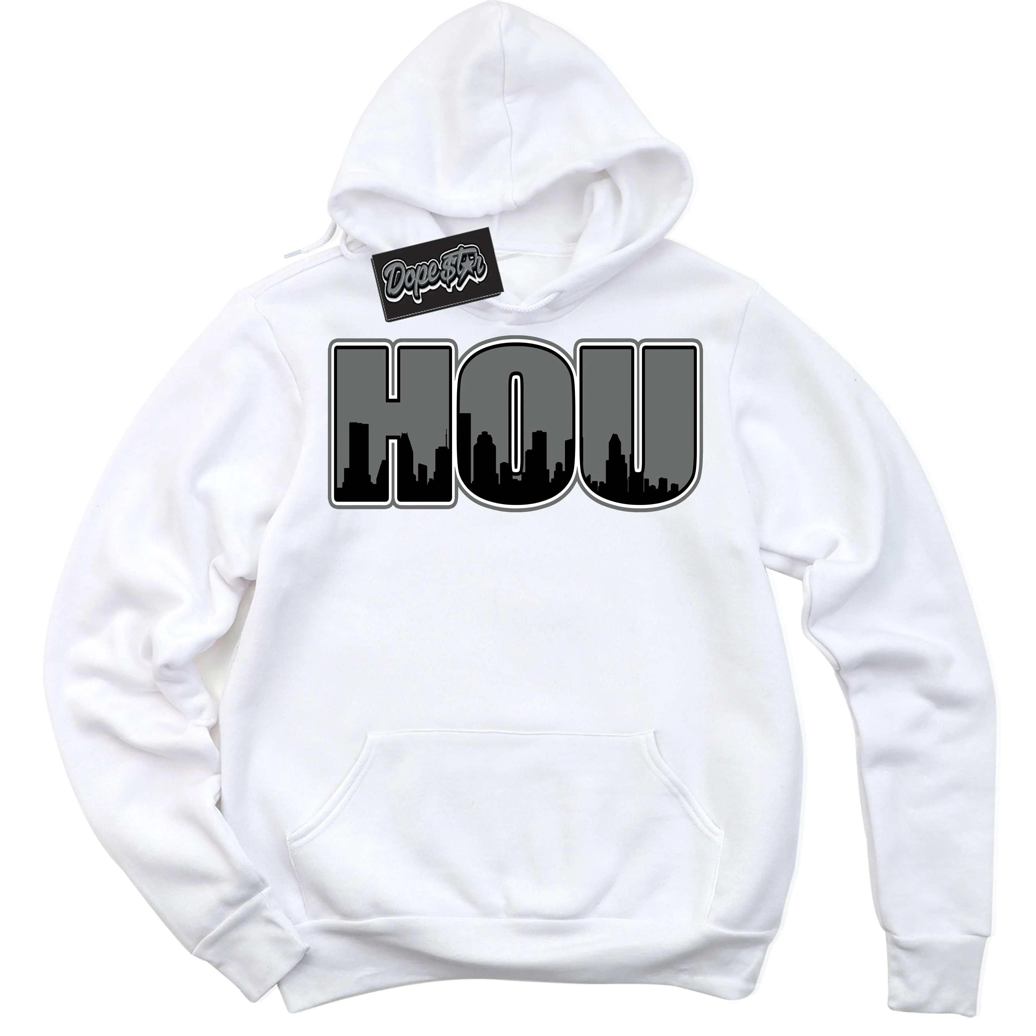 Iron Grey 1s Sneaker Hoodie Houston Graphic
