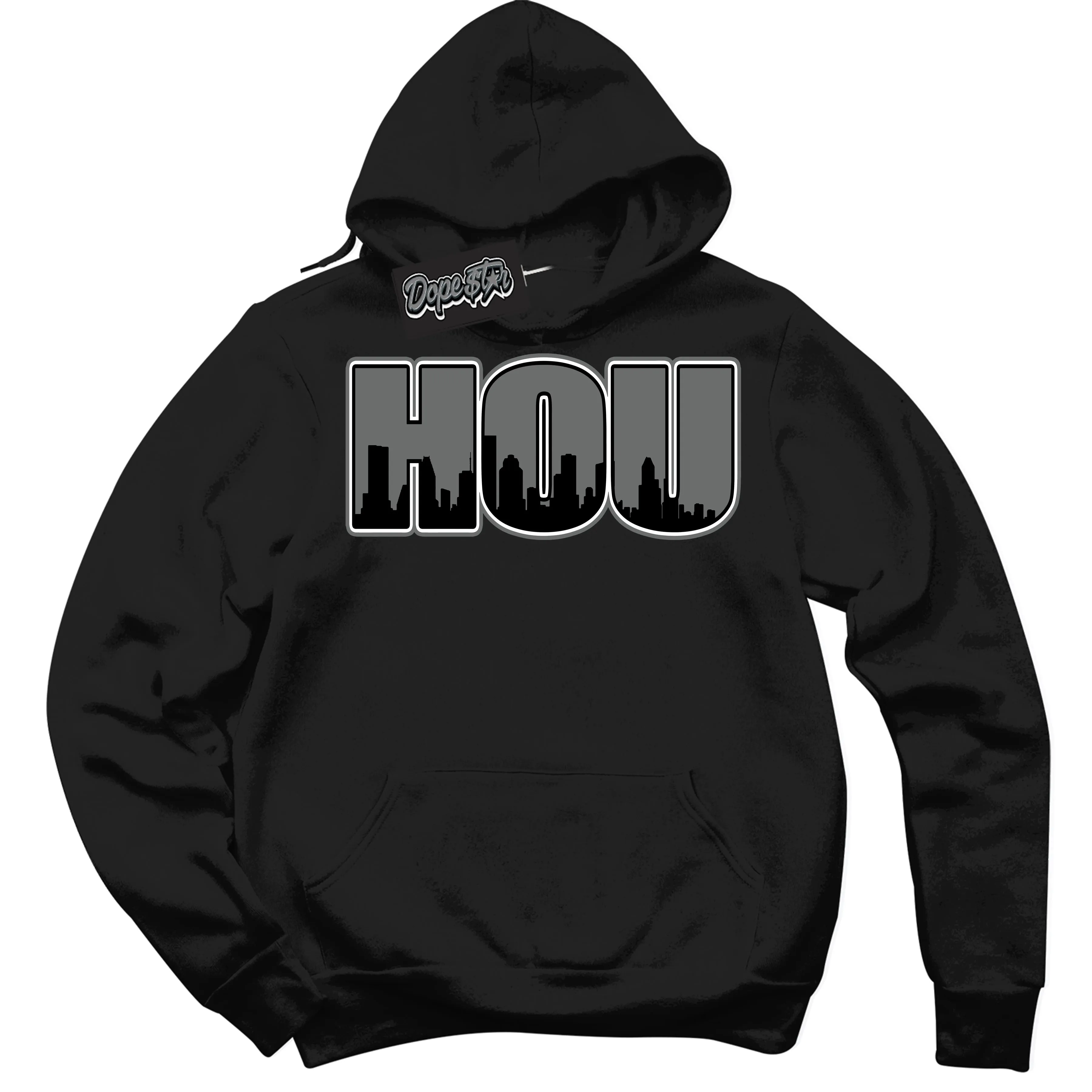 Iron Grey 1s Sneaker Hoodie Houston Graphic