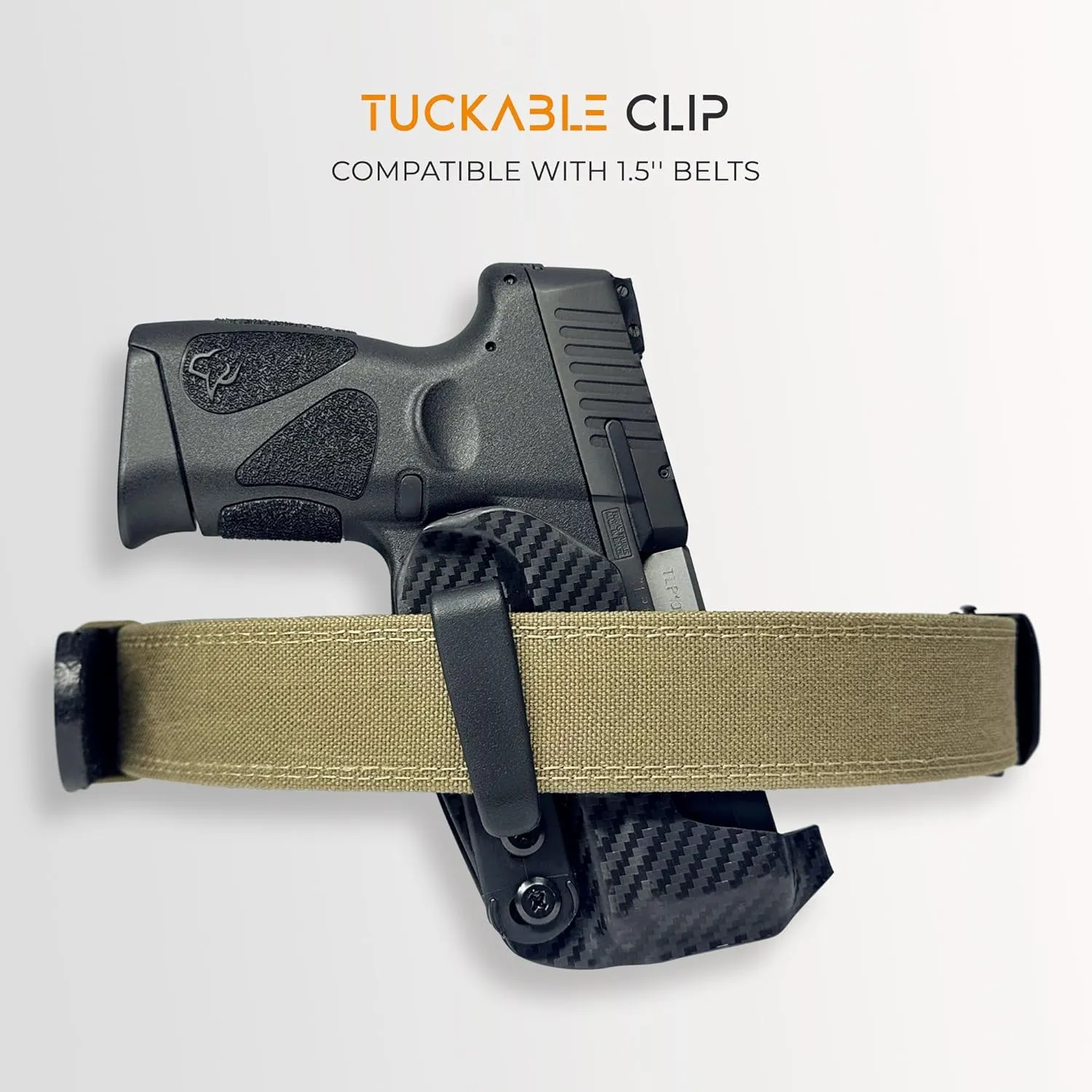 IWB Sub Minimal Tuckable Holster Fits GL 19 Inside Waistband Kydex Gun Holster American Made Durable Lightweight Concealed Carry Gear