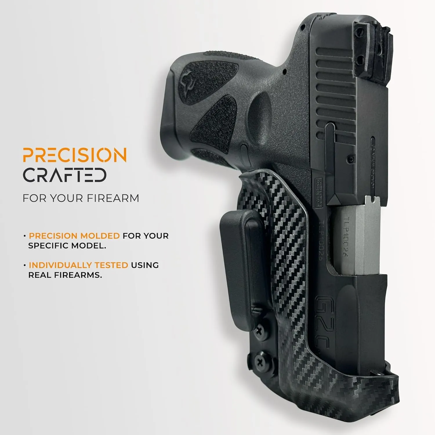 IWB Sub Minimal Tuckable Holster Fits GL 19 Inside Waistband Kydex Gun Holster American Made Durable Lightweight Concealed Carry Gear