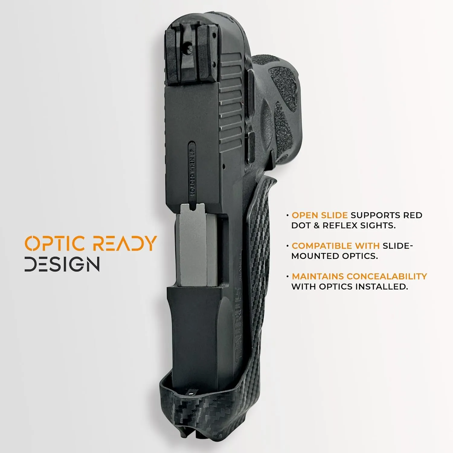 IWB Sub Minimal Tuckable Holster Fits GL 19 Inside Waistband Kydex Gun Holster American Made Durable Lightweight Concealed Carry Gear