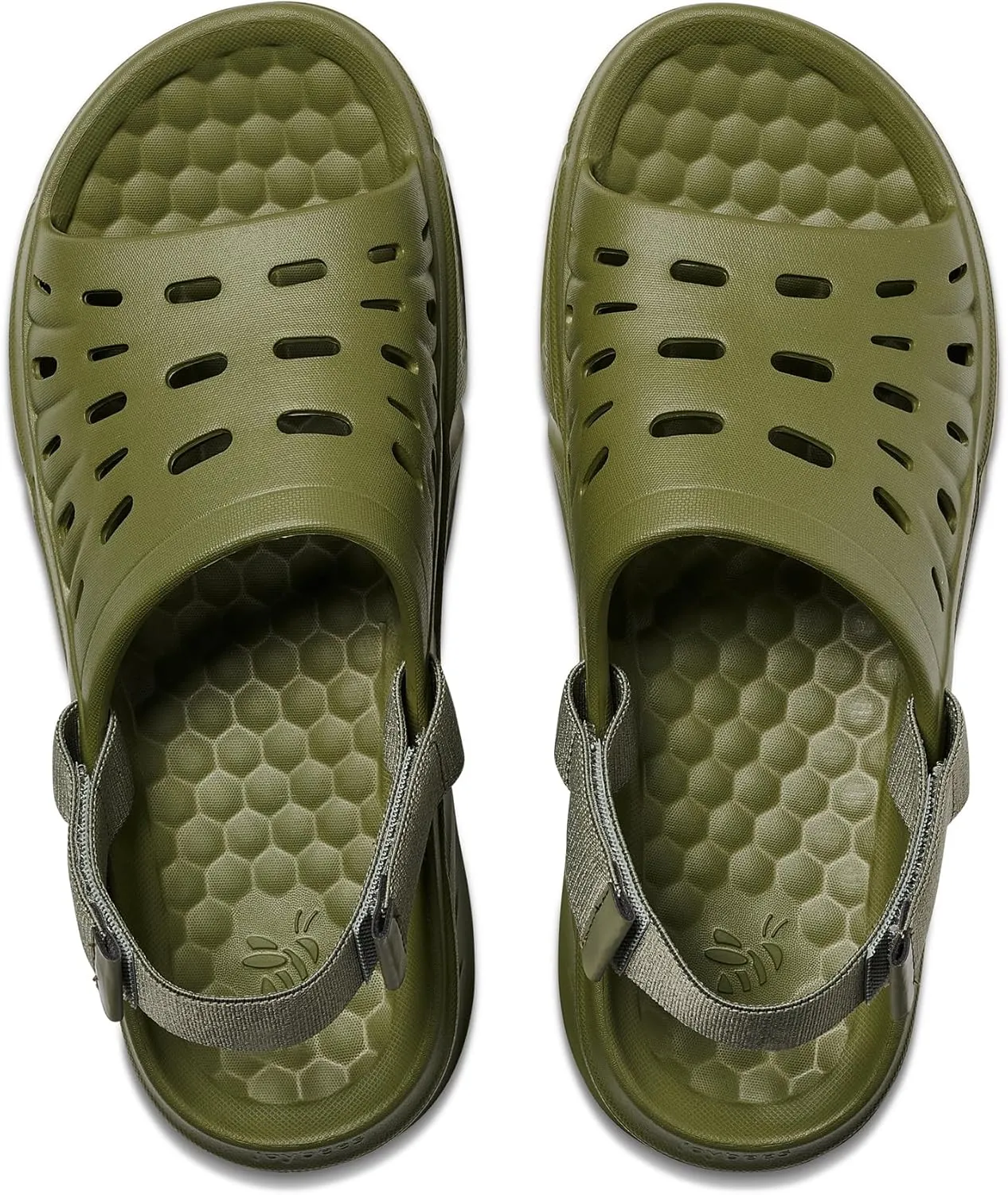 Joybees Mens Trekking Slide Sandals with Backstrap, Athletic Sport Shoes, Hiking, Camping, Water Resistant