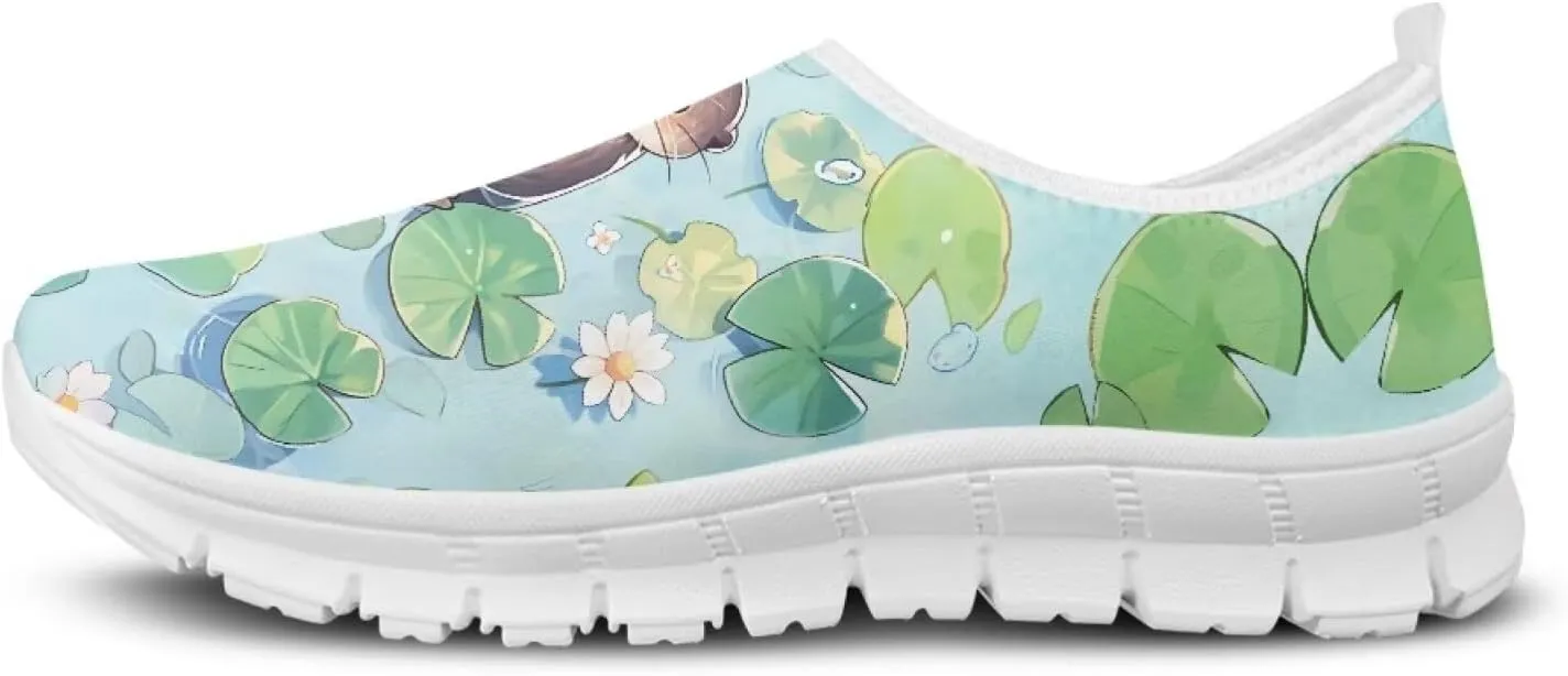 JoyLamoria Bright Blossom Walking Shoes Travel Clog Slip on Causal Loafer with Floral Print Fashion Sneakers for Men Women