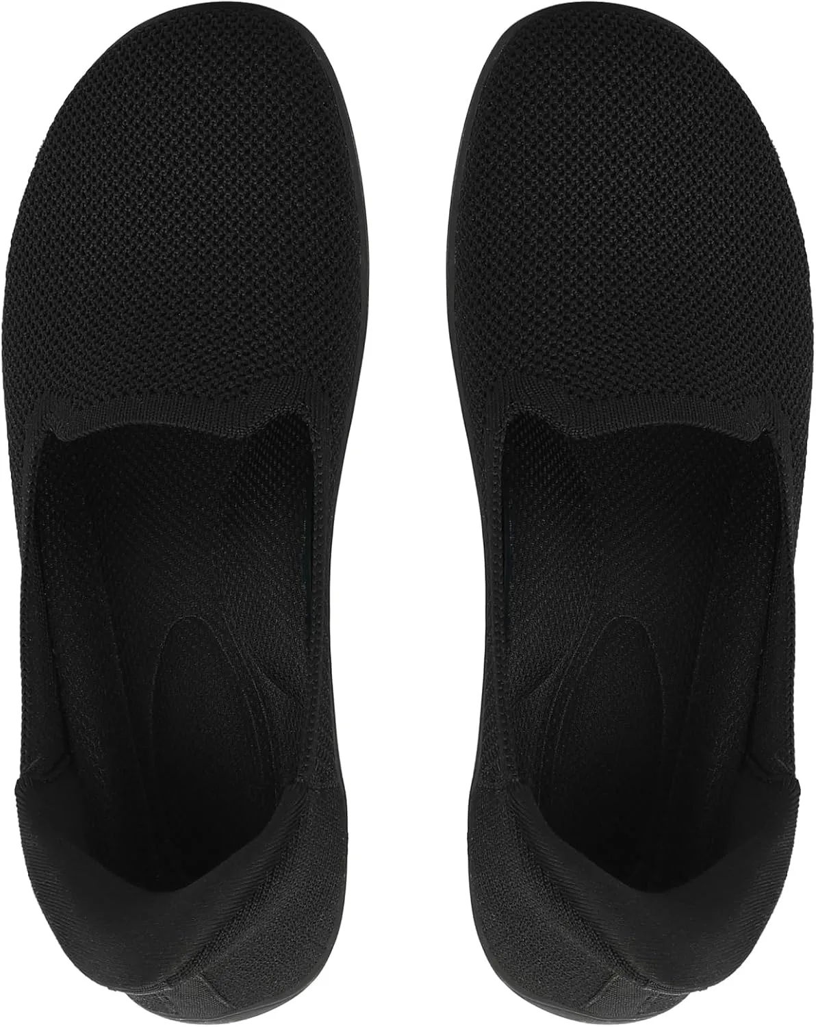 KBZone Women's Wide Toe Box Slip on Flats Shoes Comfortable Round Toe Mesh Loafers Walking Shoes