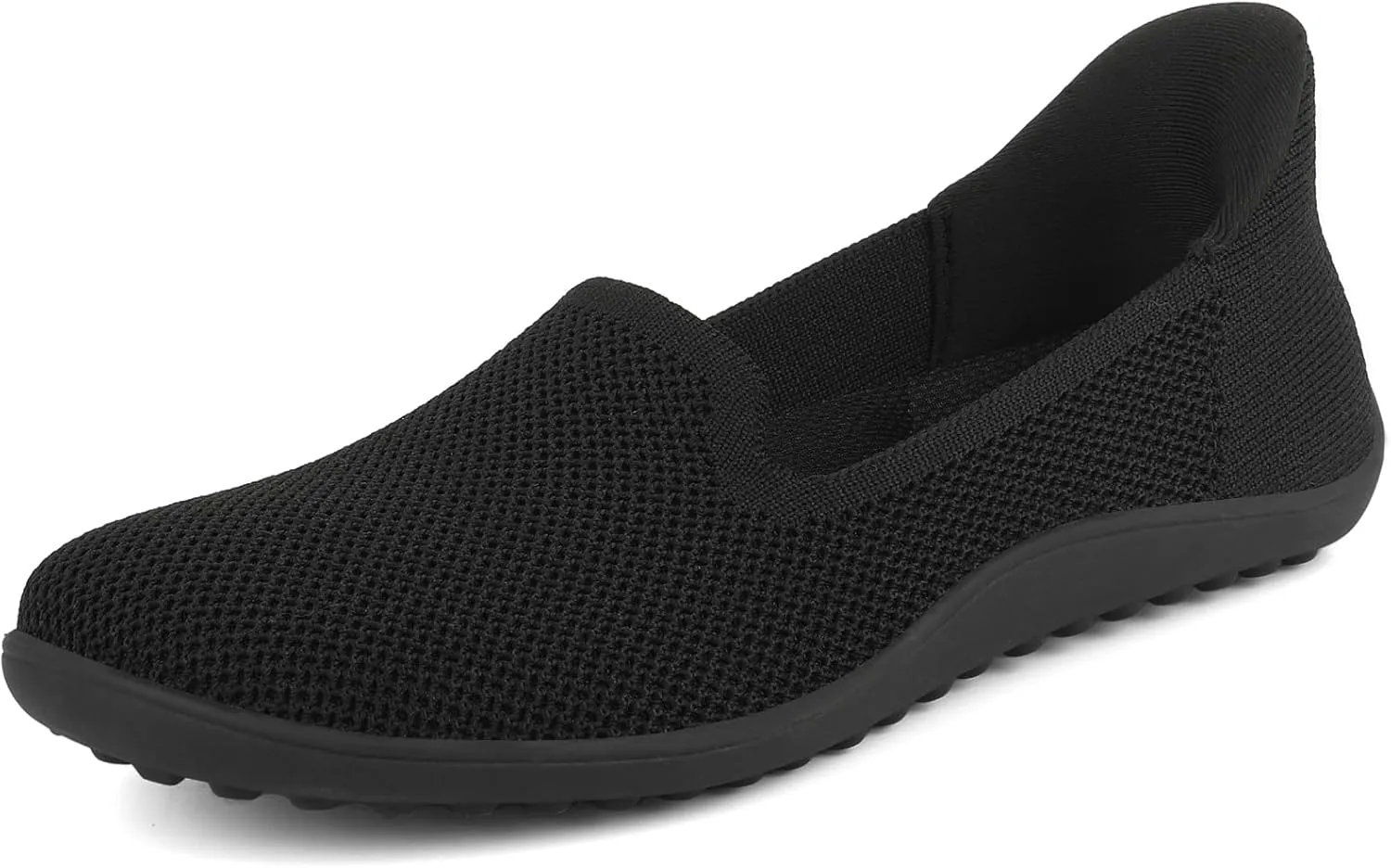 KBZone Women's Wide Toe Box Slip on Flats Shoes Comfortable Round Toe Mesh Loafers Walking Shoes