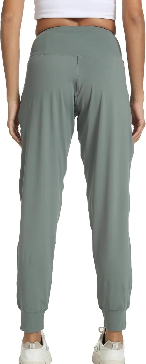 Kcutteyg Womens Joggers with Pockets, Lightweight Quick Dry Athletic Workout Soft Pants for Gym, Yoga, Running