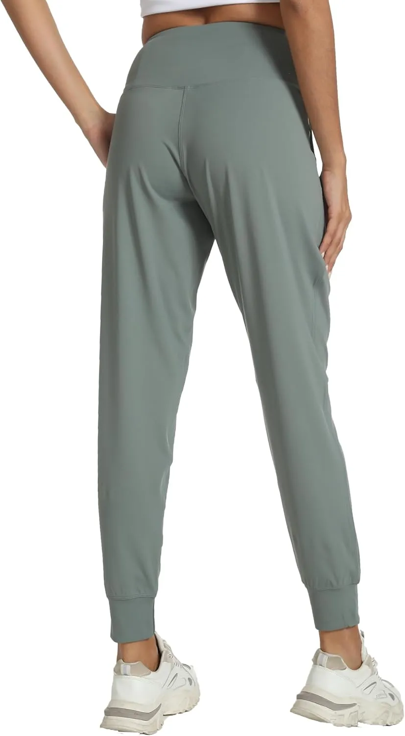 Kcutteyg Womens Joggers with Pockets, Lightweight Quick Dry Athletic Workout Soft Pants for Gym, Yoga, Running