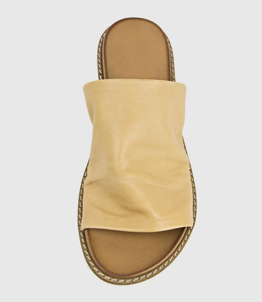 KEENE Soft Slide On Footbed in Natural