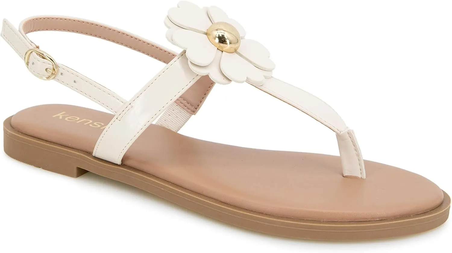 kensie Women's Maeve Flat Sandal