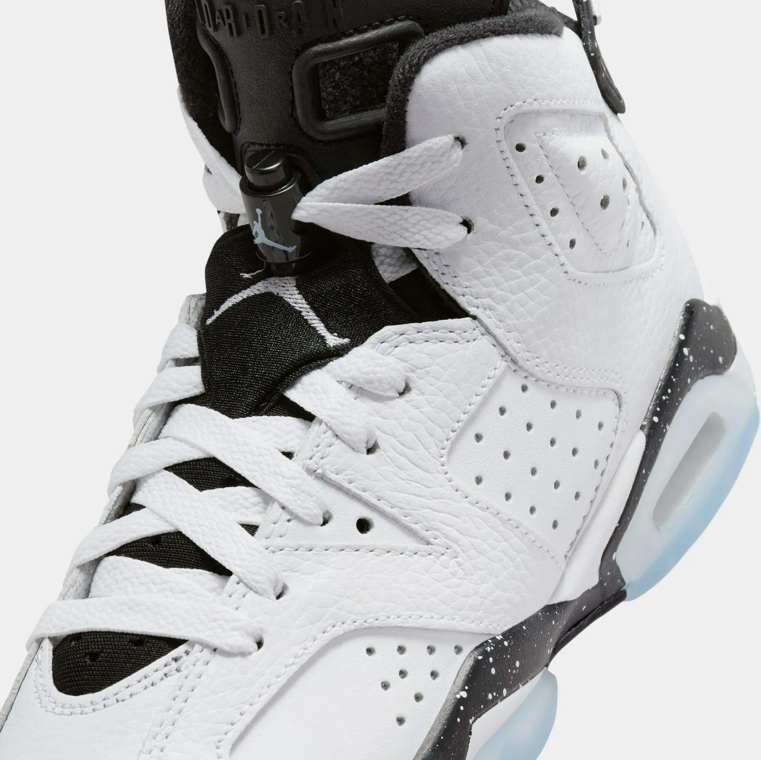 Kids Air Jordan 6 Retro White Black GS 384665-112 Sneaker Shoe Trainer