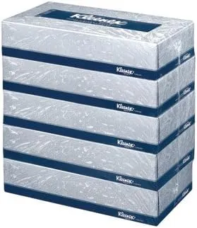 Kleenex(R) 2-Ply Facial Tissue, Flat,100 Count (Pack of 5)