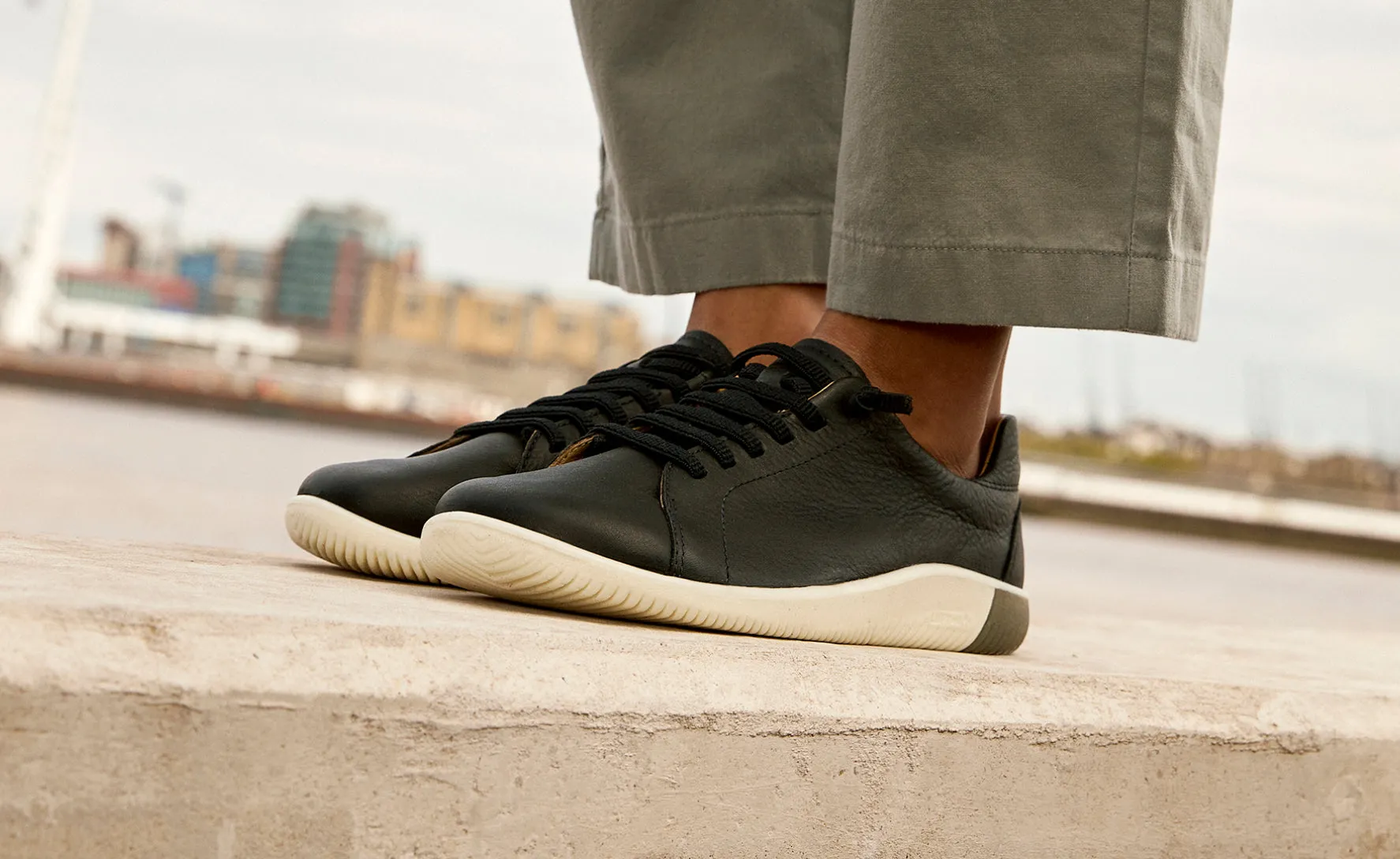 KNX Ledersneaker für Damen  |  Black/Star White