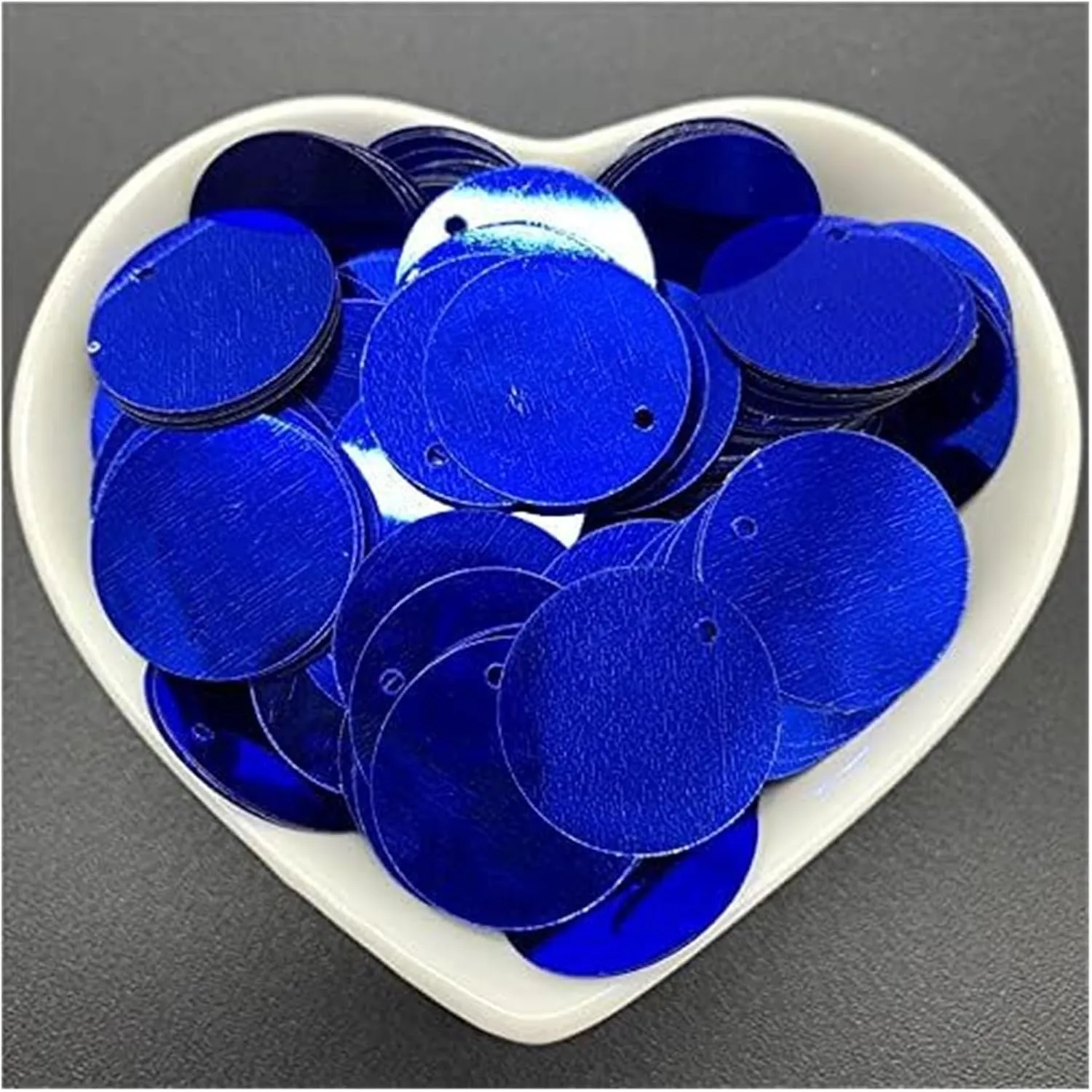 Large Sequins,Loose Sequins,Sequins for Crafts, Bulk Loose Sequins Iridescent Sequins Flat Round Sequins with Side Flat Round Loose Sequin Paillettes Sewing Craft(18)