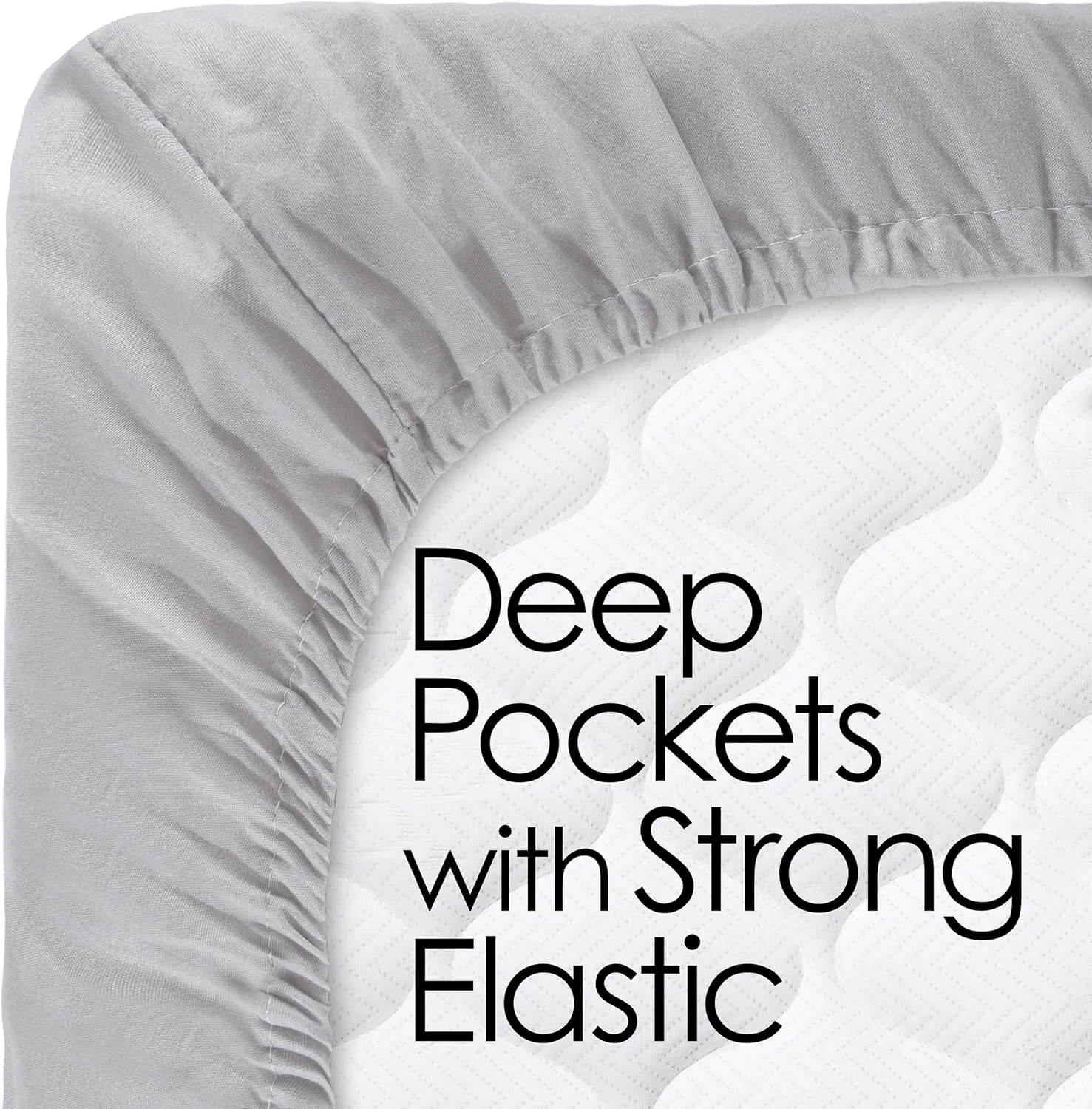 Lavish Home Embossed Stripe Brushed Microfiber Sheet Set- 4 Piece- Hypoallergenic Bed Linens with Deep Pocket Fitted Sheet & 2 Pillowcases (Queen, Ivory) (66-SS005)