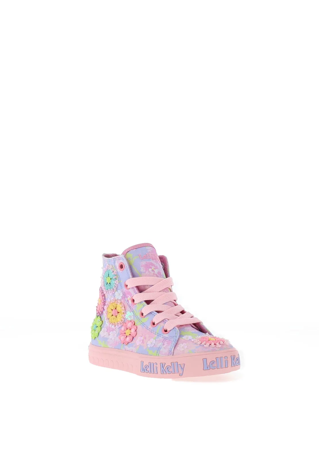 Lelli Kelly Girls Eloise Hi-Top Trainer, Lilac