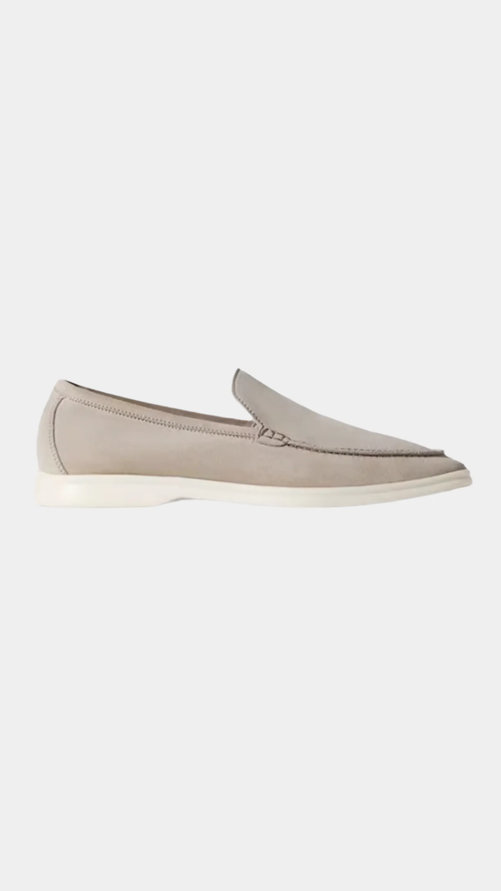 Light Grey Luxury Loafers - Arvenis Co.