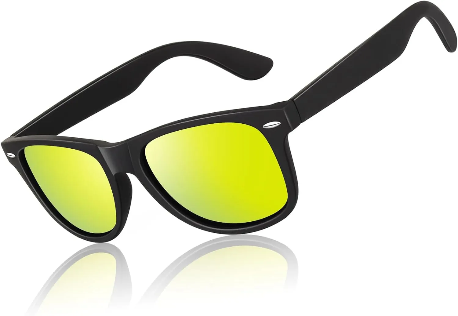 LINVO Polarized Sunglasses for Men Driving Sun glasses Shades 80's Retro Style Design Square
