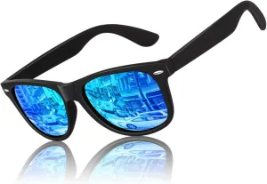 LINVO Polarized Sunglasses for Men Driving Sun glasses Shades 80's Retro Style Design Square