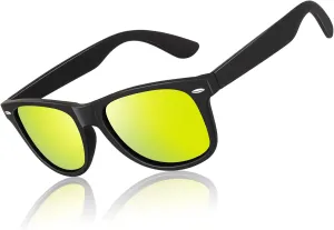 LINVO Polarized Sunglasses for Men Driving Sun glasses Shades 80's Retro Style Design Square