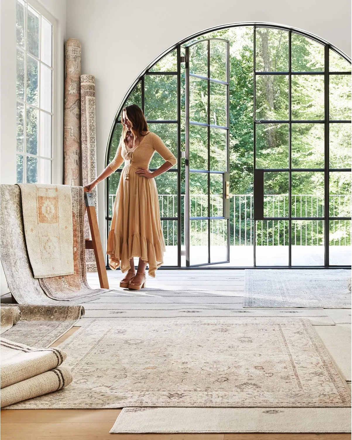 Livabliss x Becki Owens Marlene Area Rug, 5'3" x 7', Dark Brown