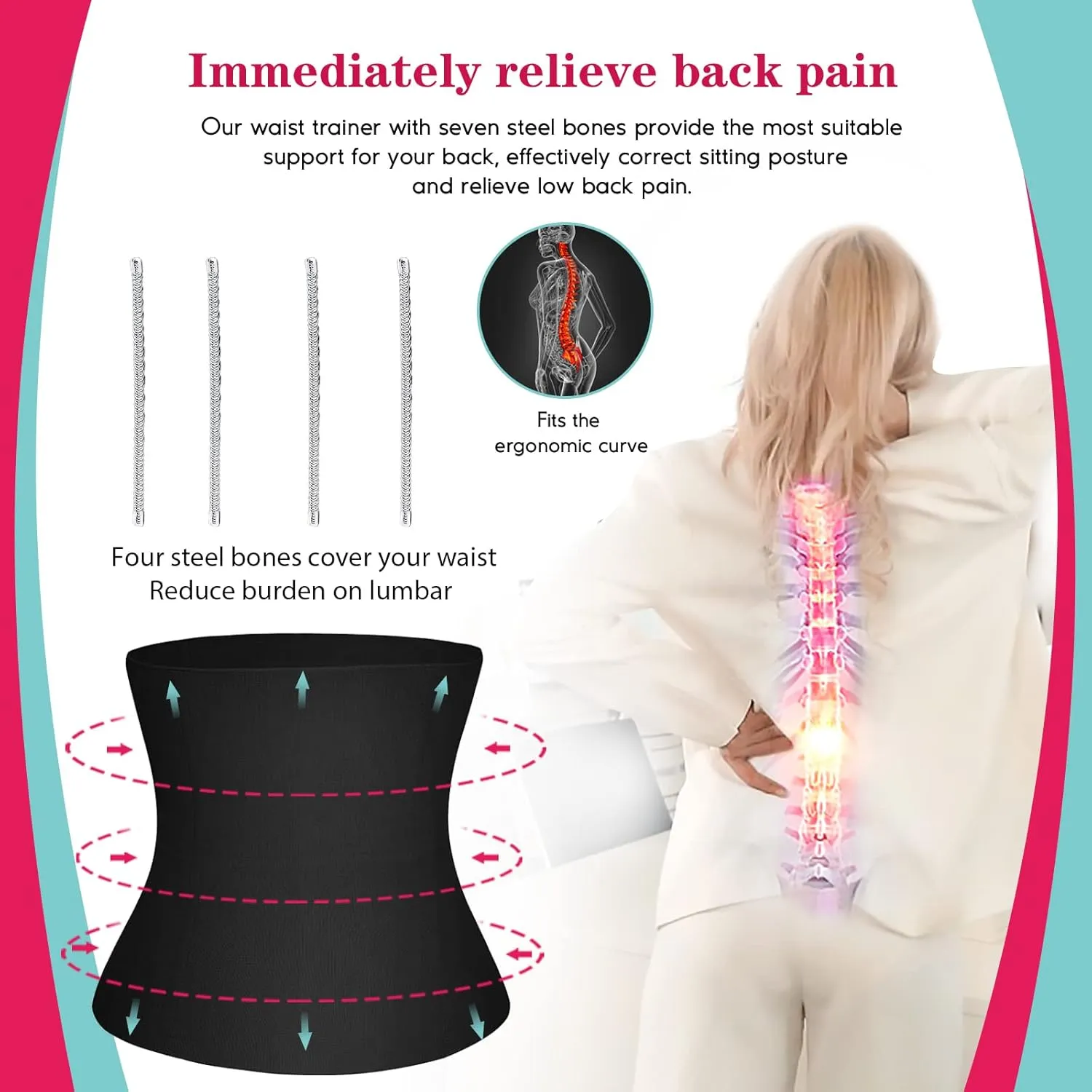 LODAY 2 in 1 Postpartum Recovery Belt,Body Wraps Works for Tighten Loose Skin
