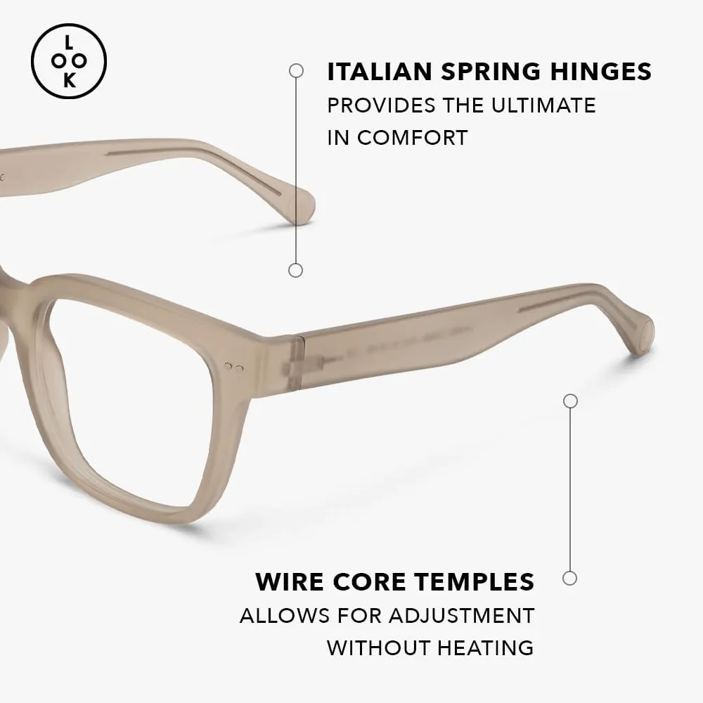 LOOK OPTIC Laurel Reader-Lightweight Full Magnification Reading Glasses with Scratch-Resistant Anti-Reflective Lenses