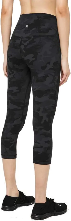 Lululemon Athletica Align Crop 21inch (Heritage 365 Camo Deep Coal, 6)