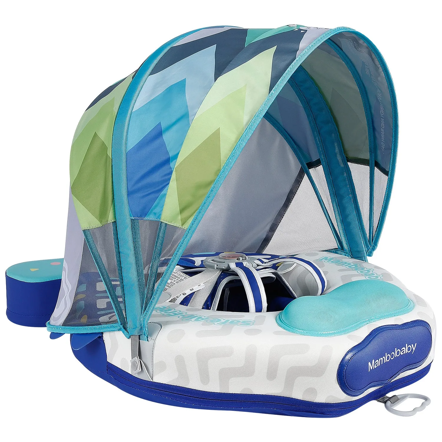 Mambobaby Float with Canopy and Tail Colorfish