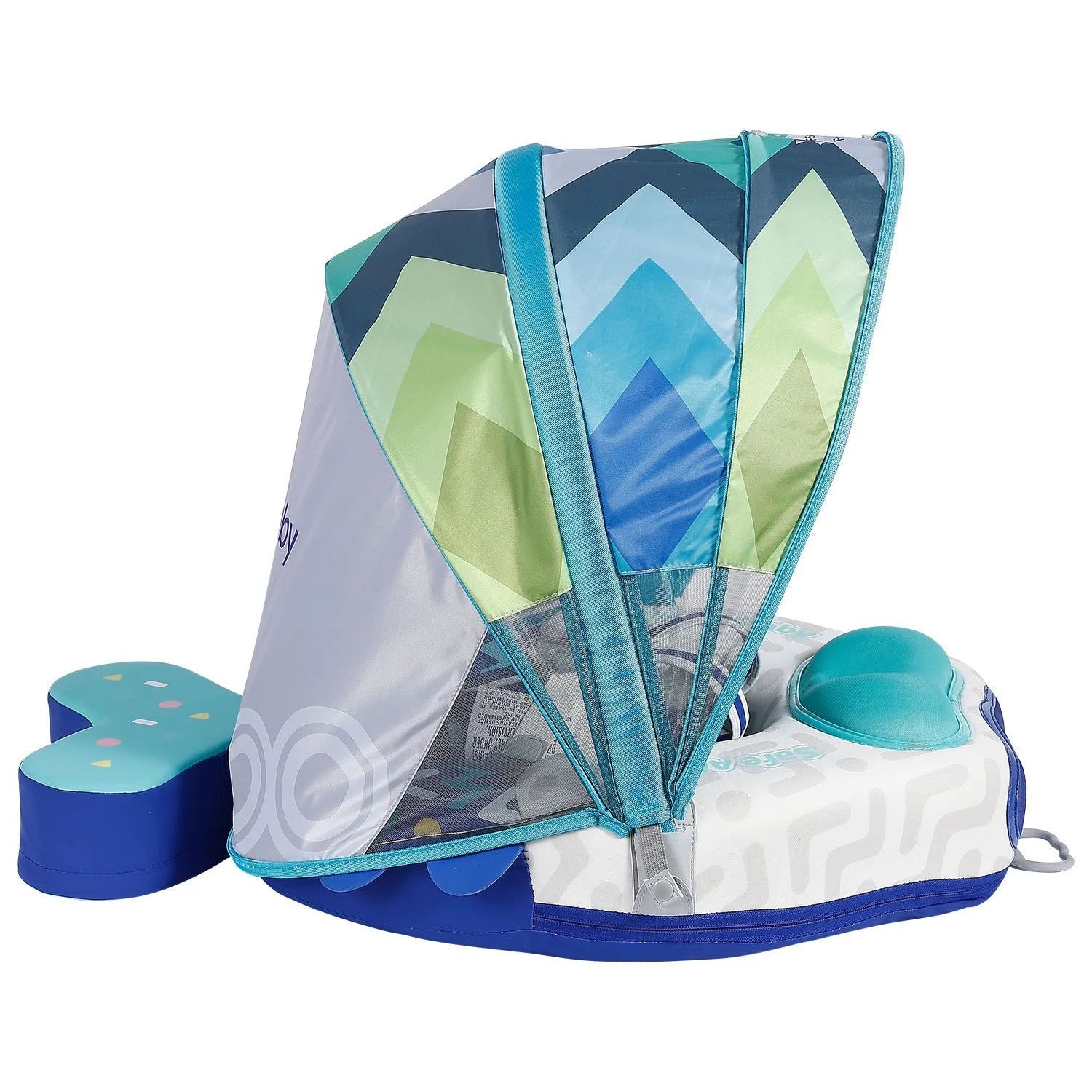 Mambobaby Float with Canopy and Tail Colorfish