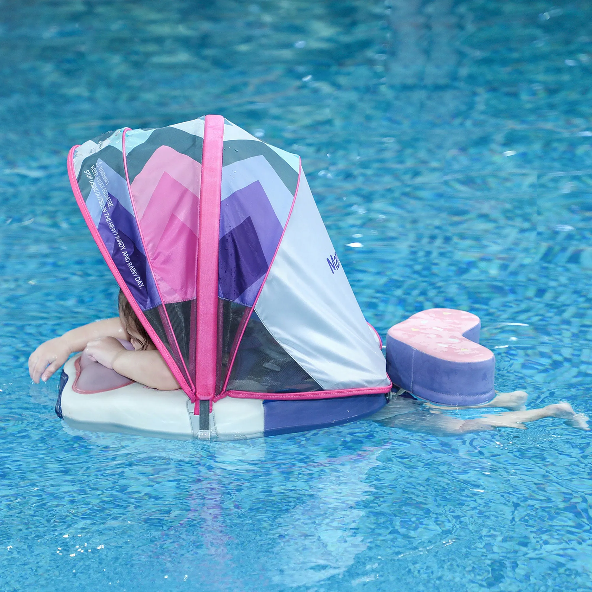 Mambobaby Float with Canopy and Tail Colorfish