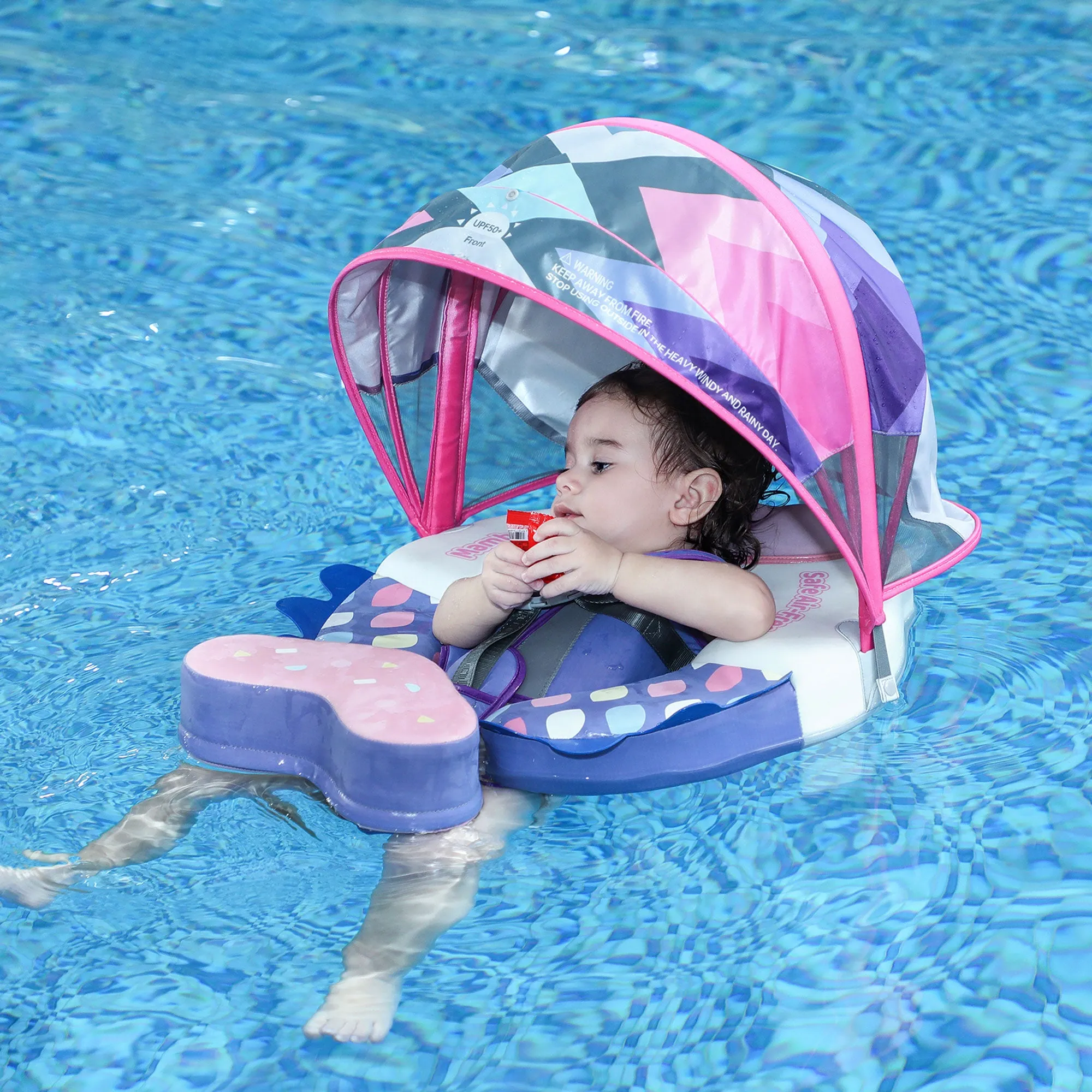 Mambobaby Float with Canopy and Tail Colorfish