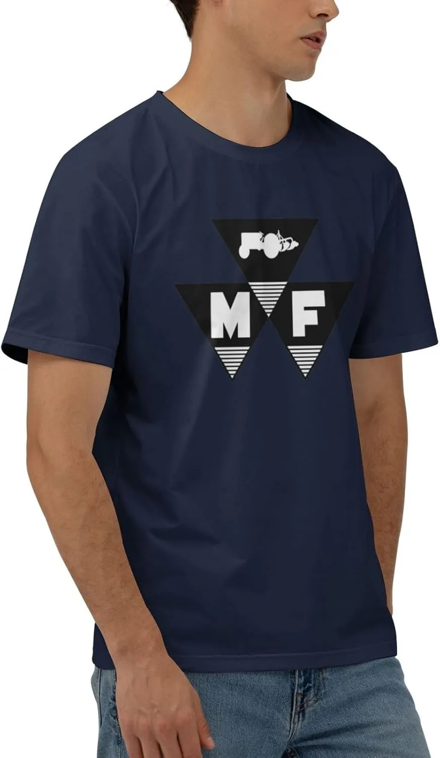 Massey Ferguson Men's 170g Combed Cotton Short Sleeve T-Shirt Black