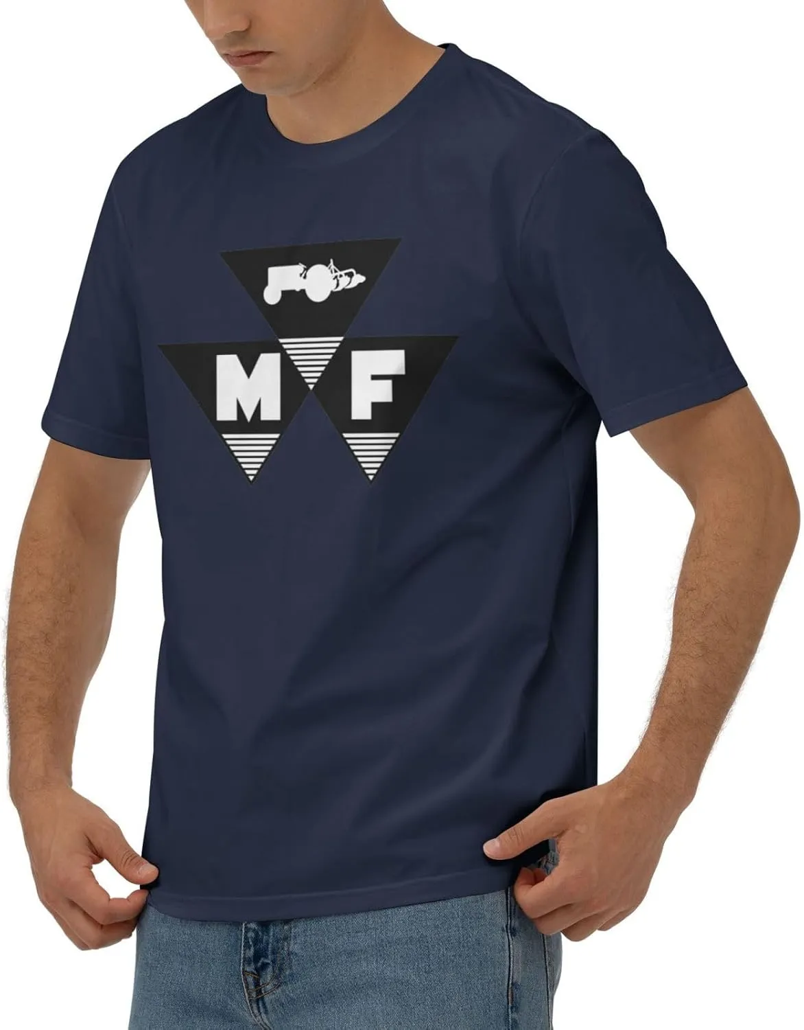 Massey Ferguson Men's 170g Combed Cotton Short Sleeve T-Shirt Black