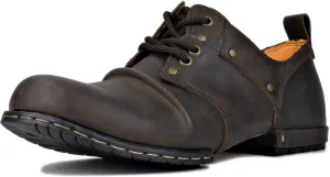 Men's Chukka Boots Motorcycle Casual Leather Dress Ankle Boot for Men Fashion 6015-1-B