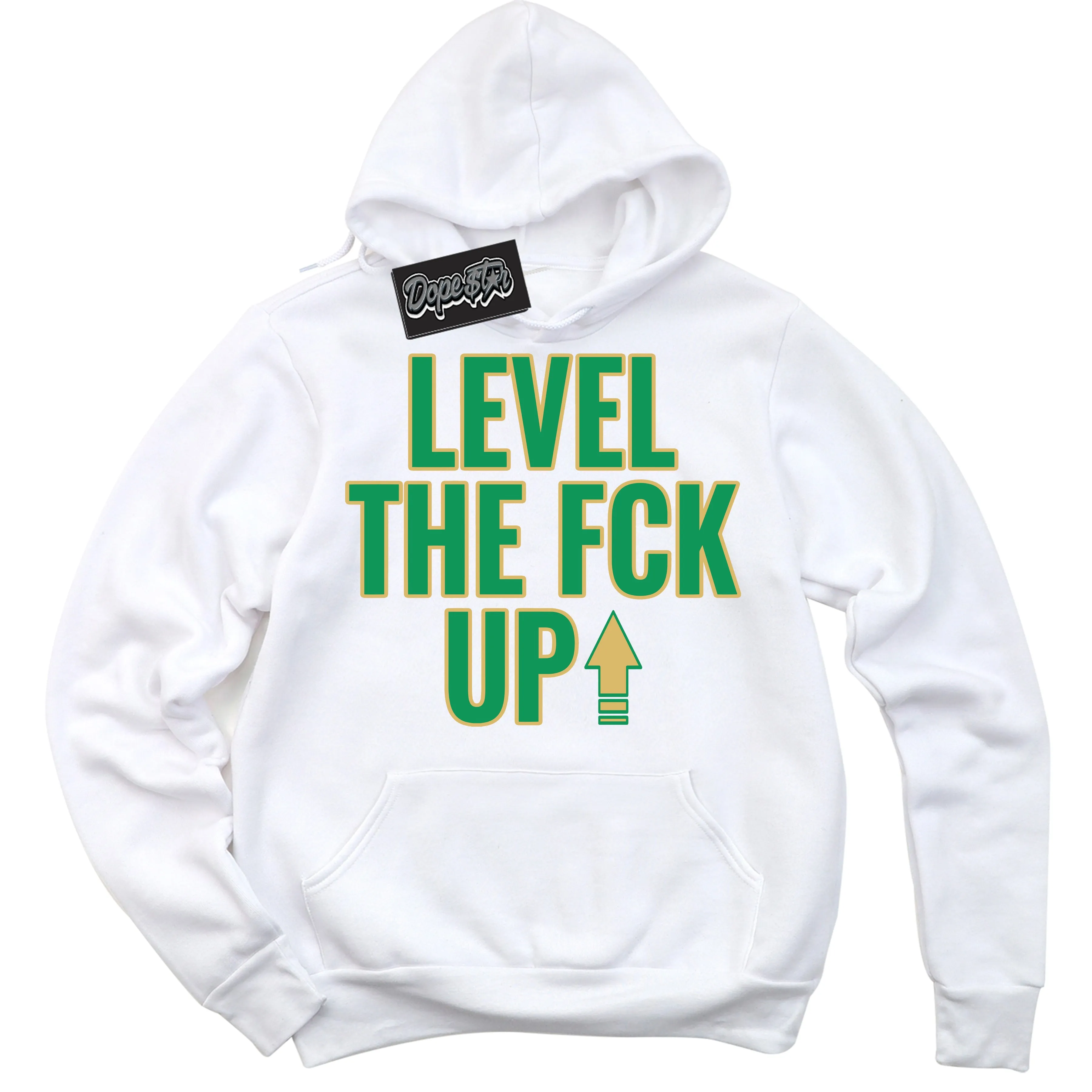 Method of Make Lucky Green 1s Sneaker Hoodie Level The Fck Up Graphic