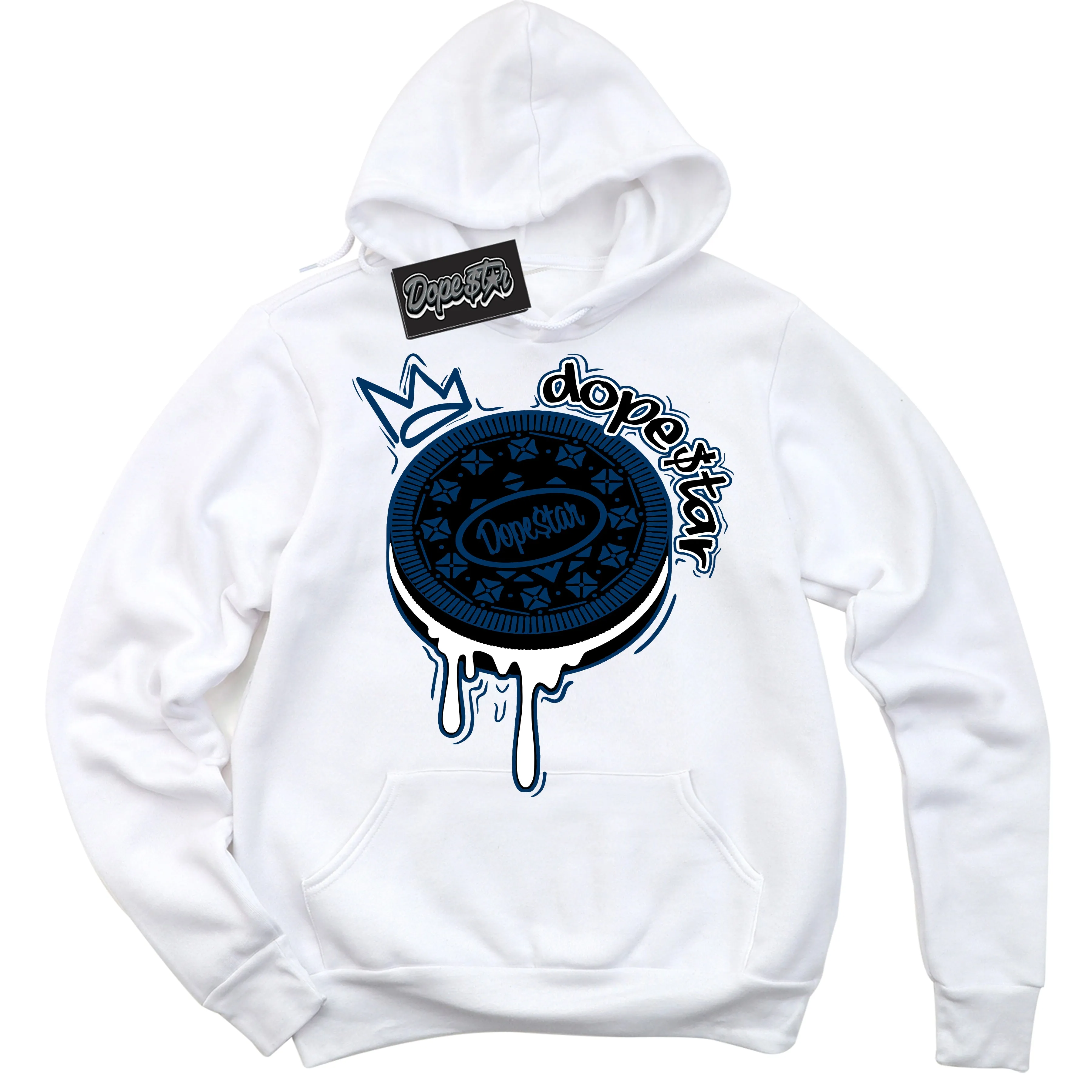 Midnight Navy 1s Sneaker Hoodie Oreo DS Graphic