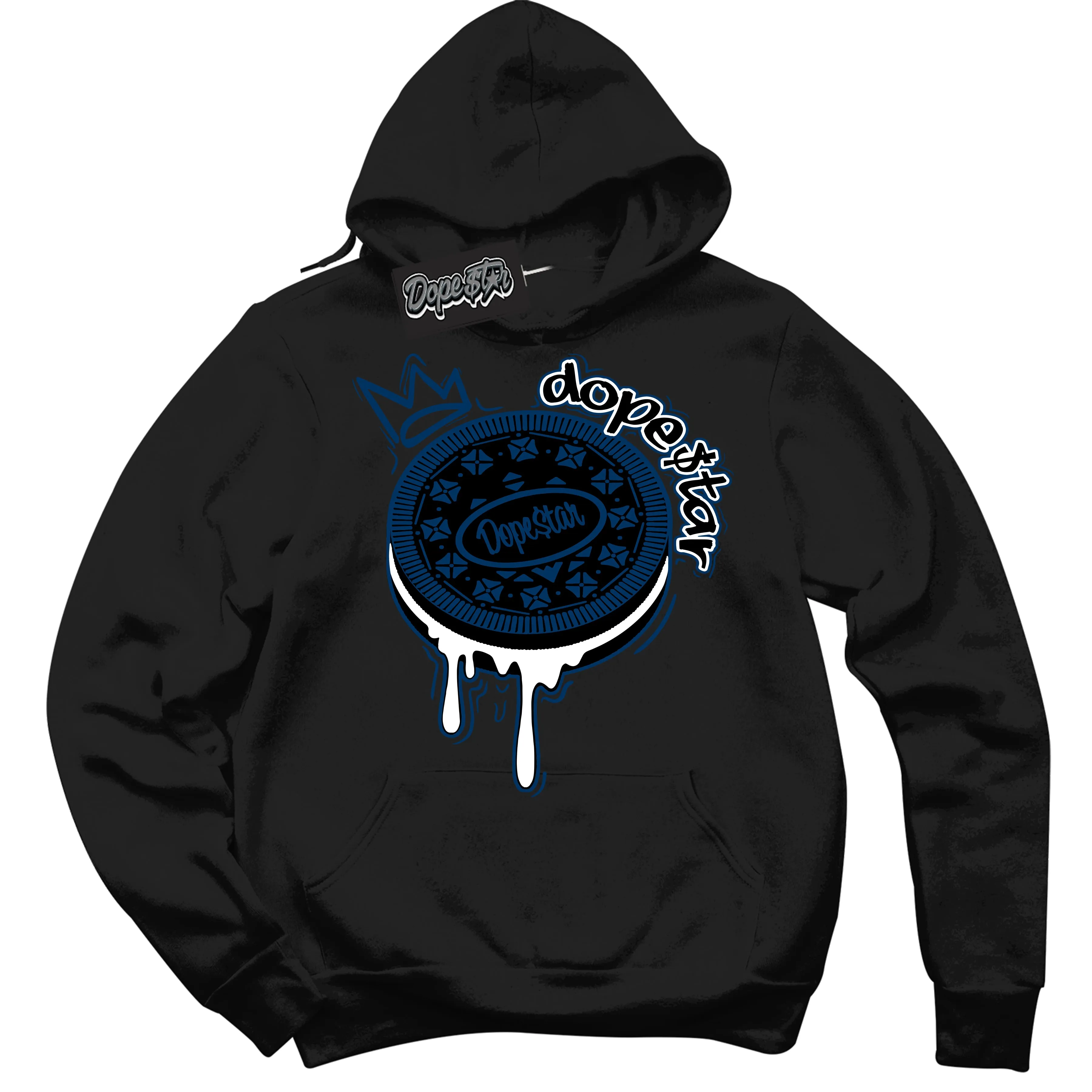 Midnight Navy 1s Sneaker Hoodie Oreo DS Graphic