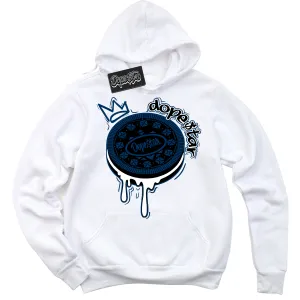 Midnight Navy 1s Sneaker Hoodie Oreo DS Graphic