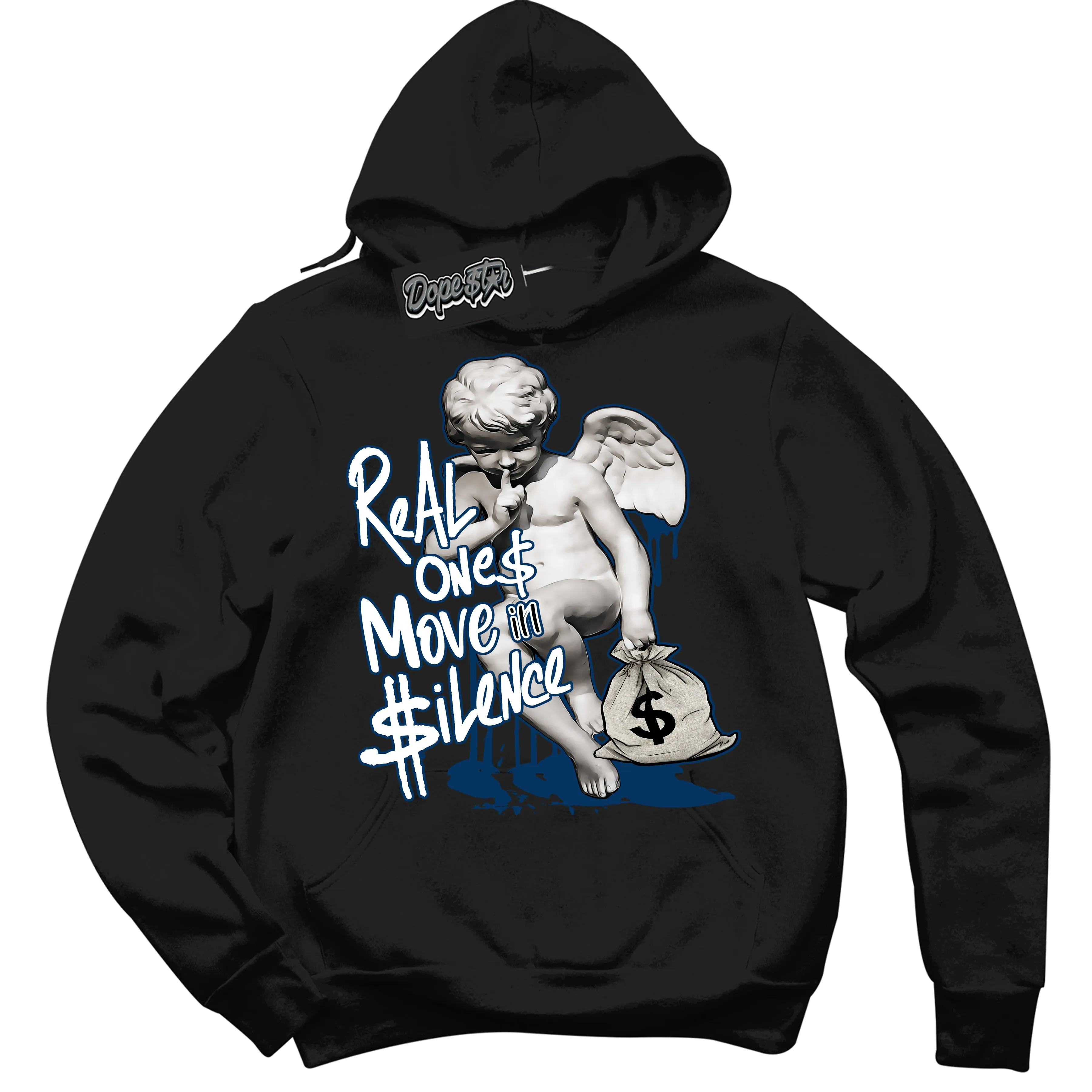 Midnight Navy 1s Sneaker Hoodie Real Ones Cherub Graphic