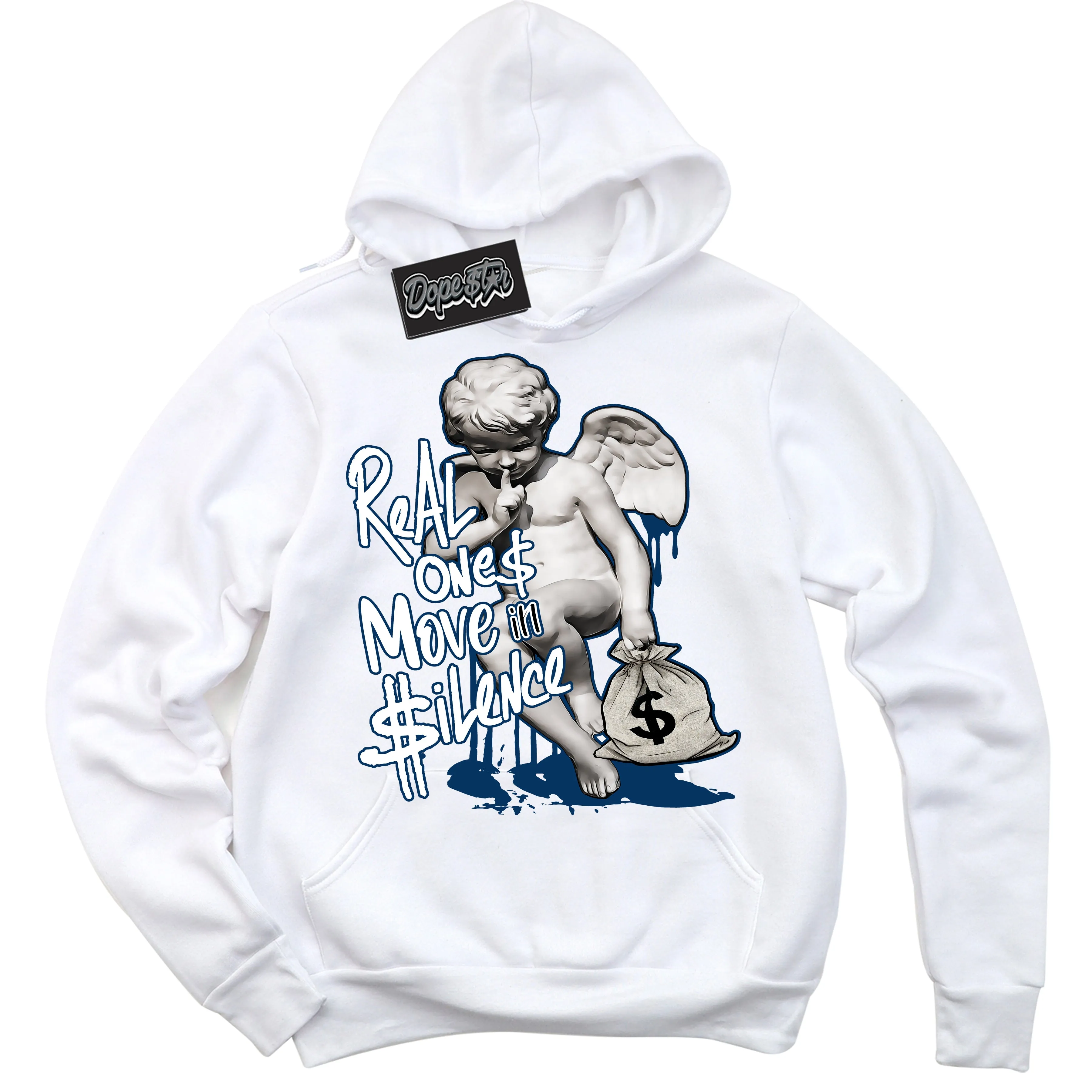 Midnight Navy 1s Sneaker Hoodie Real Ones Cherub Graphic