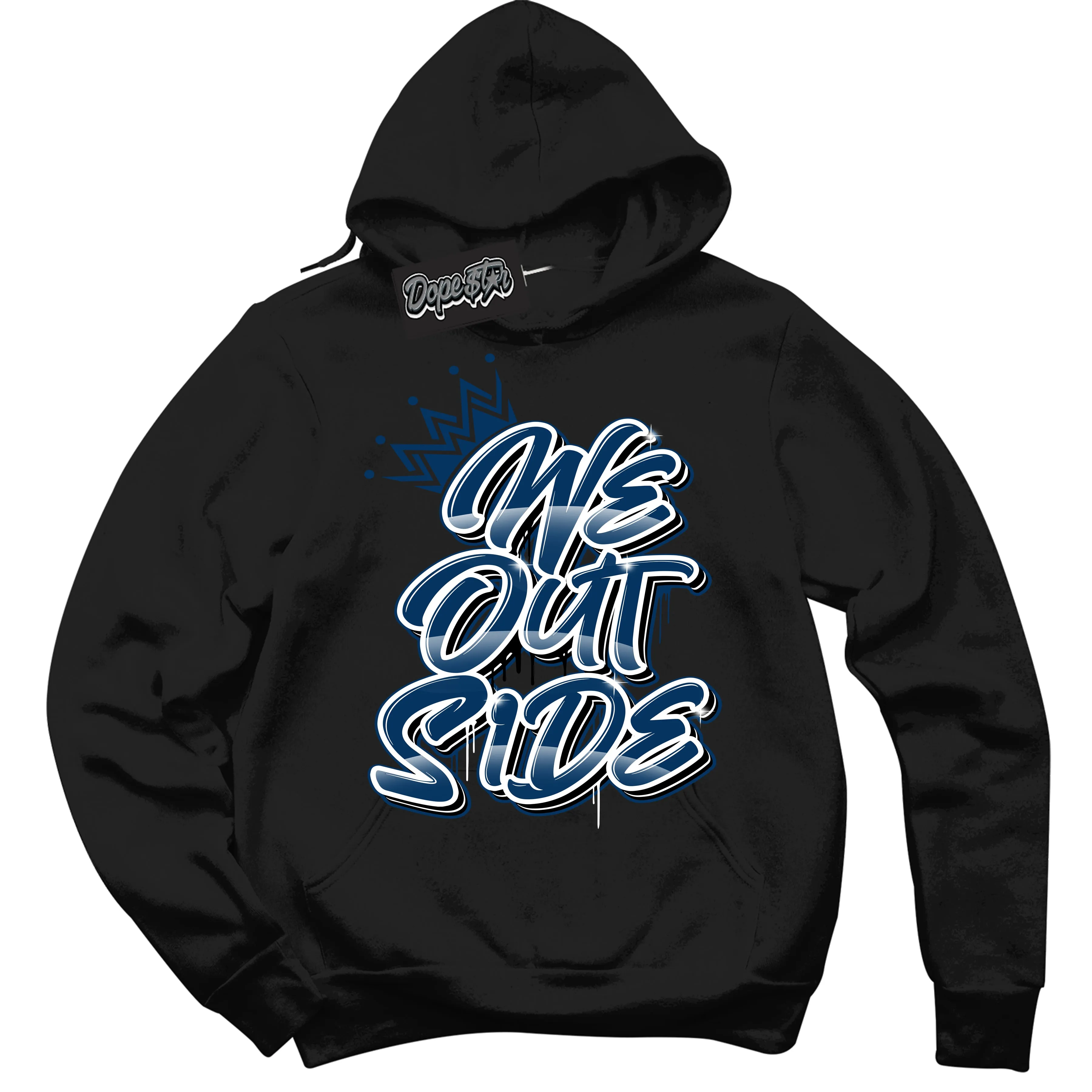 Midnight Navy 1s Sneaker Hoodie We Outside Graphic