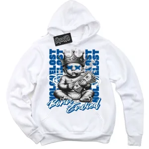 Military Blue 4s Sneaker Hoodie Born Envied Graphic